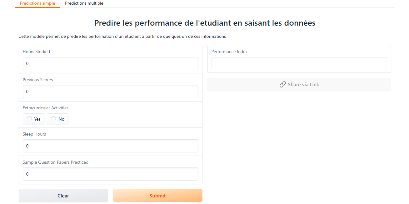 Performance etudiant